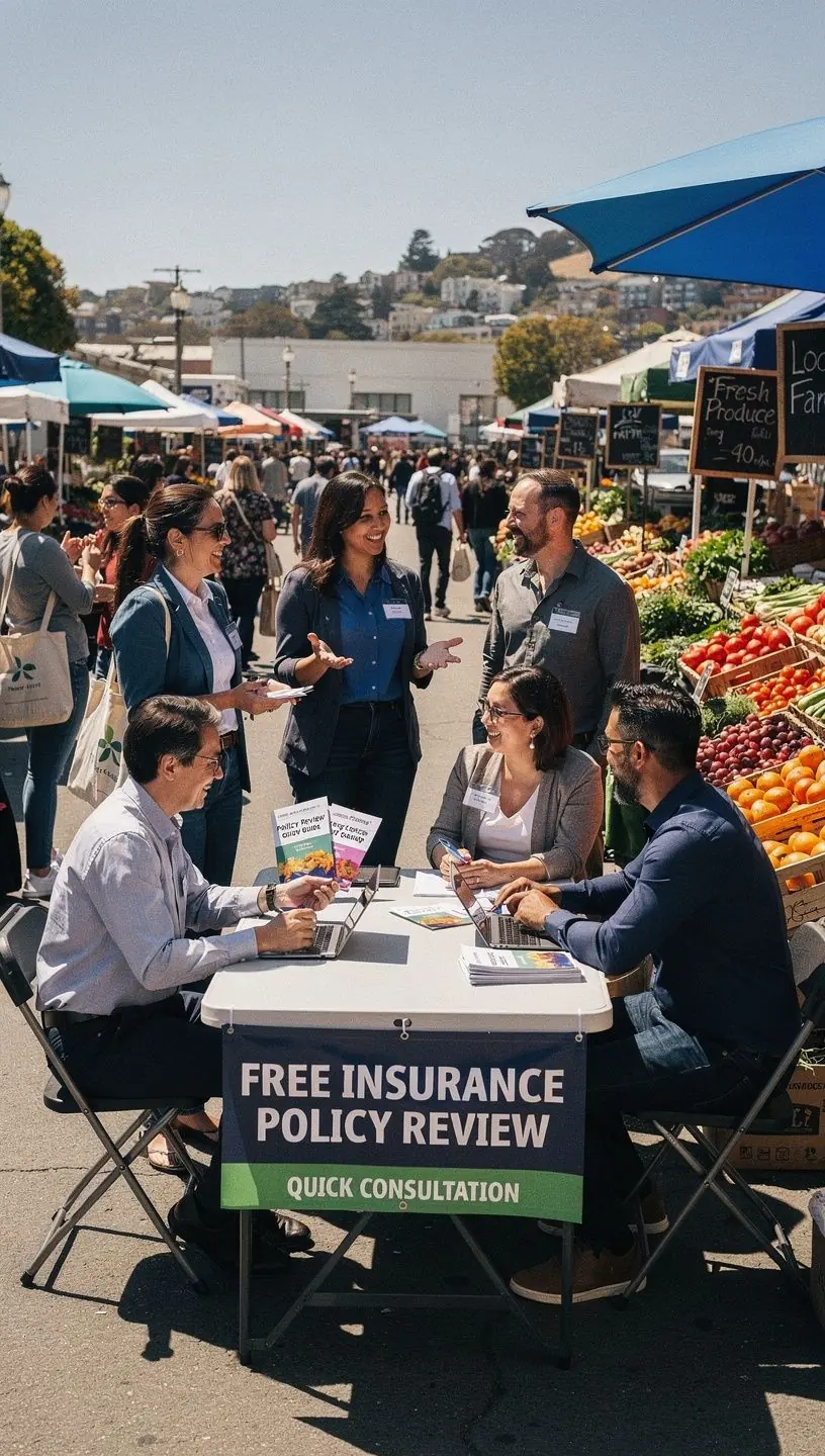 Stół roboczy z dokumentami i komputerem, na którym analizowane są polisy ubezpieczeniowe.